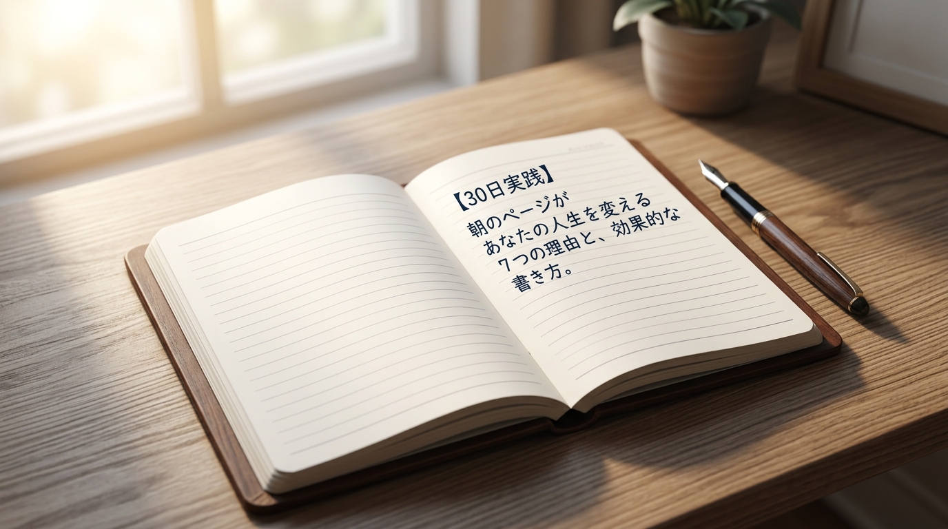【30日間実践】「モーニングページ」が人生を変える7つの理由と効果的な書き方