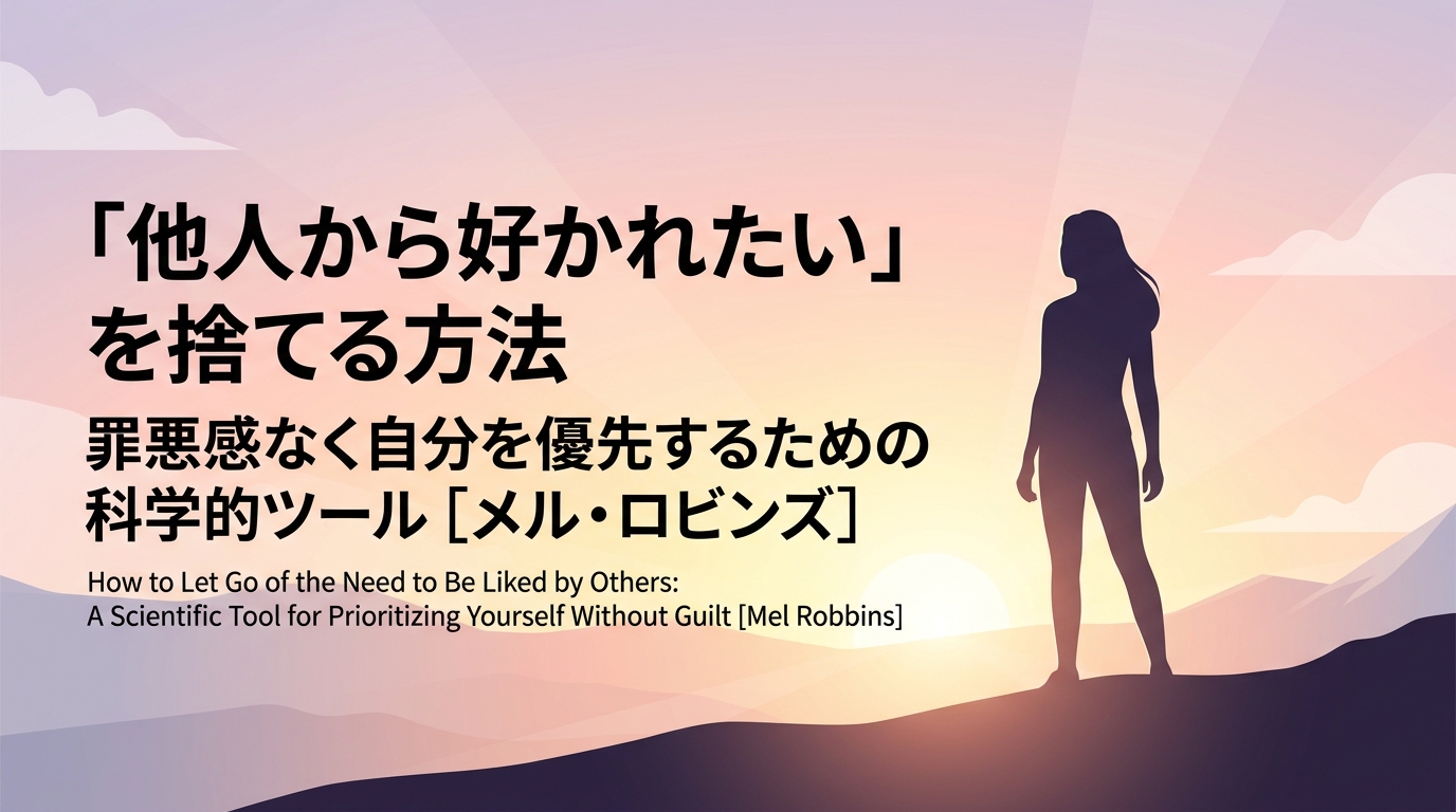 「人に好かれようとする自分」を手放す方法:罪悪感なく自分を優先するための科学的ツール【メル・ロビンス】